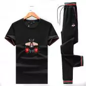 gucci Trainingsanzug homme sport embroidery bee fly cotton